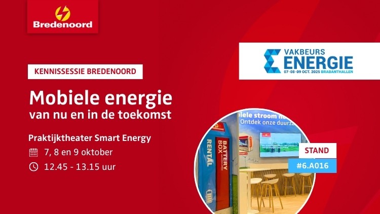 Bredenoord geeft kennissessie op Vakbeurs Energie 2025
